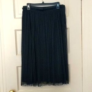 Banana Republic Black Midi Tulle Skirt